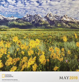 National Geographic National Park Calendar, Grand Tetons