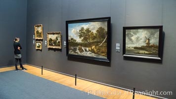 Rijksmuseum gallery and visitor, Amsterdam
