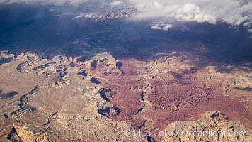 Above the American Southwest, aerial photo
