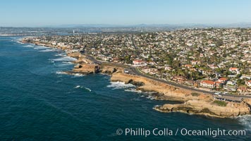 Aerial Photo of Sunset Cliffs Coastline, San Diego, California