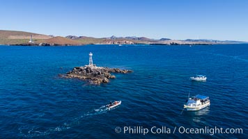 Aerial View near Playa Balandra and Lobera San Rafaelito, Sea of Cortez