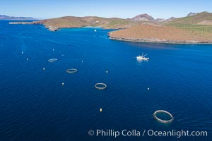 Aerial View near Playa Balandra and Lobera San Rafaelito, Sea of Cortez