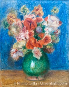 Bouquet by Pierre-Auguste Renoir, Musee de l"Orangerie, Musee de lOrangerie, Paris, France