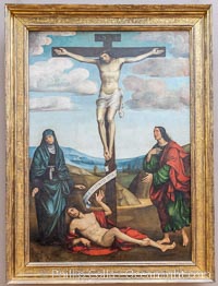 Calvary with St. Job at the Foot of the Cross, 1514, Francesco Francia, Musee du Louvre, Paris