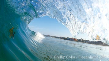 Cardiff morning surf, breaking wave, Cardiff by the Sea, California