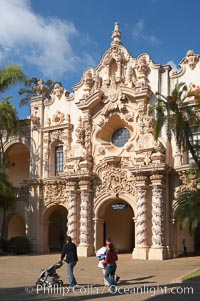 Casa del Prado, South Facade, Balboa Park, San Diego, California