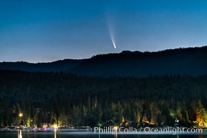 Comet NEOWISE over Bass Lake, California