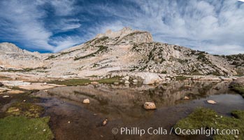North Peak (12242') and Conness Lake, Hoover Wilderness, Conness Lakes Basin