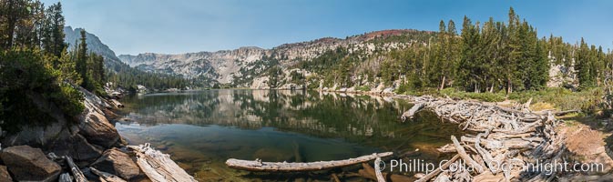 Panoramic Photo of Crystal Lake, Mammoth Lakes, Inyo National Forest