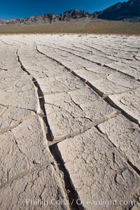 Dried mud, arid land, Eureka Valley, Death Valley National Park, California