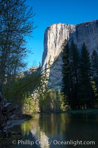 El Capitan sunrise over the Merced River, Yosemite National Park, California