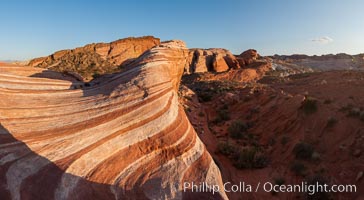 The Fire Wave, a uniquely striped sandstone formation in Valley of Fire State Park