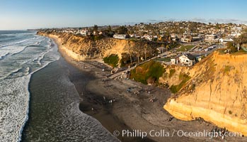 Fletcher Cove, Pillbox, Solana Beach, aerial photo