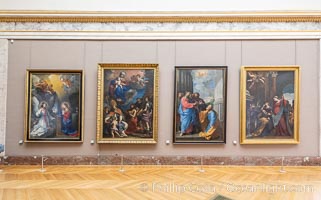 Gallery in the Musee du Louvre, Paris