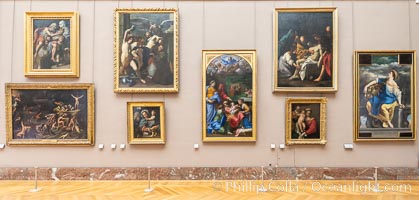 Gallery in the Musee du Louvre, Paris