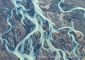 Glacial river, highlands of Southern Iceland