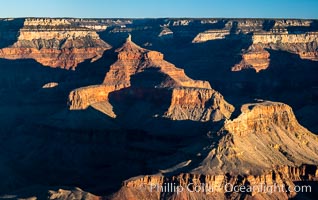 Grand Canyon at sunrise viewed from Yavapai Point on the south rim of Grand Canyon National Park