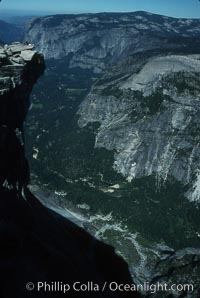 View from summit of Half Dome, Yosemite National Park, California