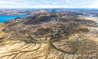 Highlands of Southern Iceland, Aerial View