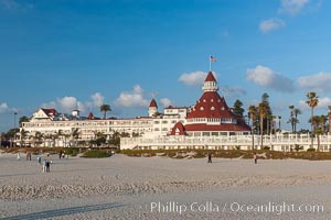 The Hotel del Coronado sits on the beach on the western edge of Coronado Island in San Diego.  It is widely considered to be one of Americas most beautiful and classic hotels.  Built in 1888, it was designated a National Historic Landmark in 1977