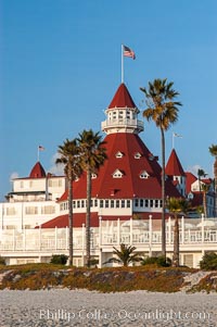 The Hotel del Coronado sits on the beach on the western edge of Coronado Island in San Diego.  It is widely considered to be one of Americas most beautiful and classic hotels.  Built in 1888, it was designated a National Historic Landmark in 1977