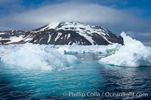Icebergs floating in the ocean near Paulet Island