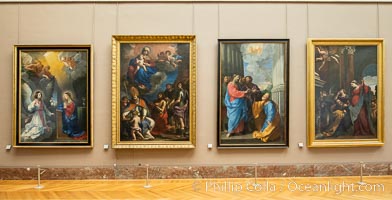 Italian Gallery artwork, Muse du Louvre, Musee du Louvre, Paris, France