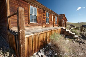 L.E. Bell House, front porch, Union Street and Park Street, Bodie State Historical Park, California