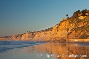 La Jolla Coastline, including Black's Beach, Torrey Pines State Reserve, sunset, Scripps Institution of Oceanography