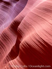 Lower Antelope Canyon, a deep, narrow and spectacular slot canyon lying on Navajo Tribal lands near Page, Arizona, Navajo Tribal Lands