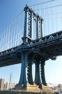 Manhattan Bridge viewed from Brooklyn, New York City