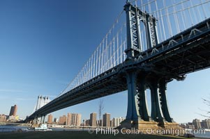 Manhattan Bridge viewed from Brooklyn, New York City