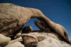 Mars under Arch Rock, Joshua Tree National Park