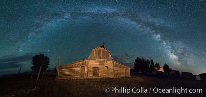 Milky Way over John Moulton Barn, Grand Teton National Park