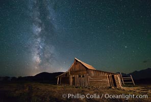 Milky Way over T.A. Moulton Barn, Grand Teton National Park