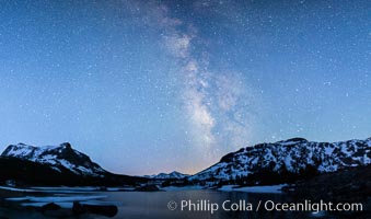Milky Way over Tioga Lake, Yosemite National Park