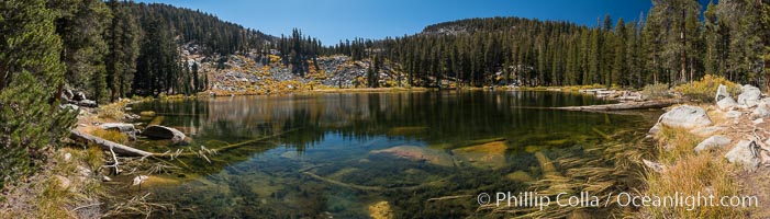 Panorama of Mosquito Lake, Mineral King, Sequoia National Park, California