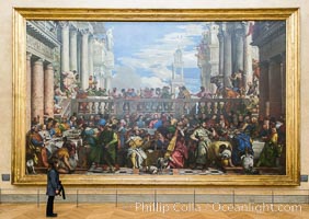 Les Noces de Cana, The Wedding at Cana, by Paolo Veronese. Musee du Louvre, Paris, France