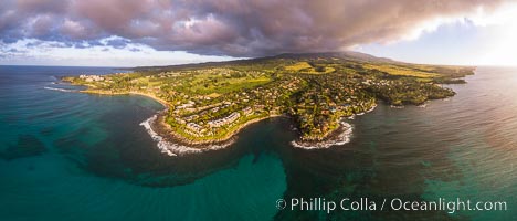 Napili Point and Honokeana Cove, aerial photo, West Maui