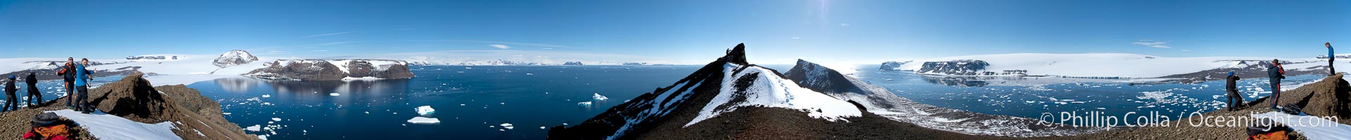 Panorama of Devil Island in Antarctica
