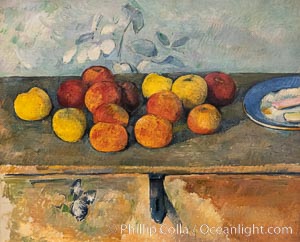 Pommes et biscuits by Paul Cezanne, Musee de l"Orangerie, Musee de lOrangerie, Paris, France