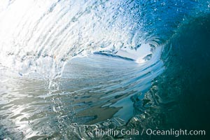 Breaking wave, early morning surf, Ponto, Carlsbad, California