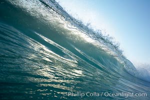 Breaking wave, sunset, Ponto, South Carlsbad