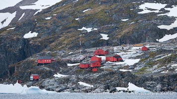 Primavera Base, (Argentina) on the slopes above Cierva Cove, Antarctica