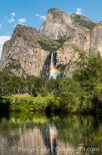 Rainbow in Bridalveil Falls, Yosemite National Park