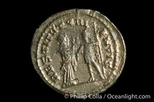 Roman emperor Valerian I (253-260 A.D.), depicted on ancient Roman coin (billion, denom/type: Antoninianus) (Antoninianus, VF+. Obverse: IMP C P LIC VALERIANVS PF AVG. Reverse: RESTITVT ORIENTIS)