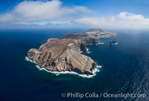 San Benedicto Island and Barcena crater, aerial photo, Revillagigedos Islands, Mexico, San Benedicto Island (Islas Revillagigedos)