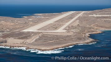 Navy airstrip landing strip on San Clemente Island