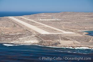 Navy airstrip landing strip on San Clemente Island