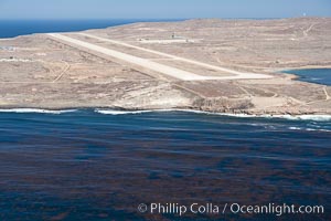 Navy airstrip landing strip on San Clemente Island